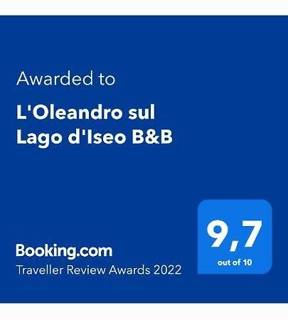 L'Oleandro Sul Lago D'Iseo B&B Sulzano Exterior foto